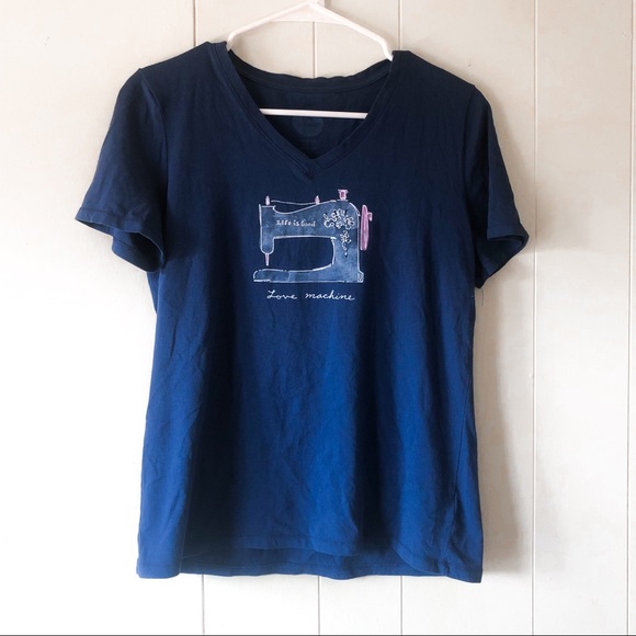 Life Is Good Tops - 3/$25🪴 Life is Good Sewing Love Machine Tee S